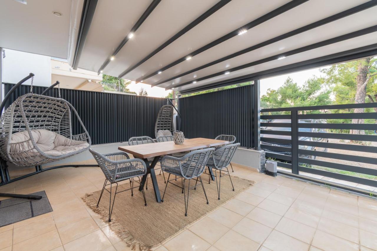 Sithoniars Luxury Ground Floor Apartment With Private Garden Neos Marmaras Dış mekan fotoğraf