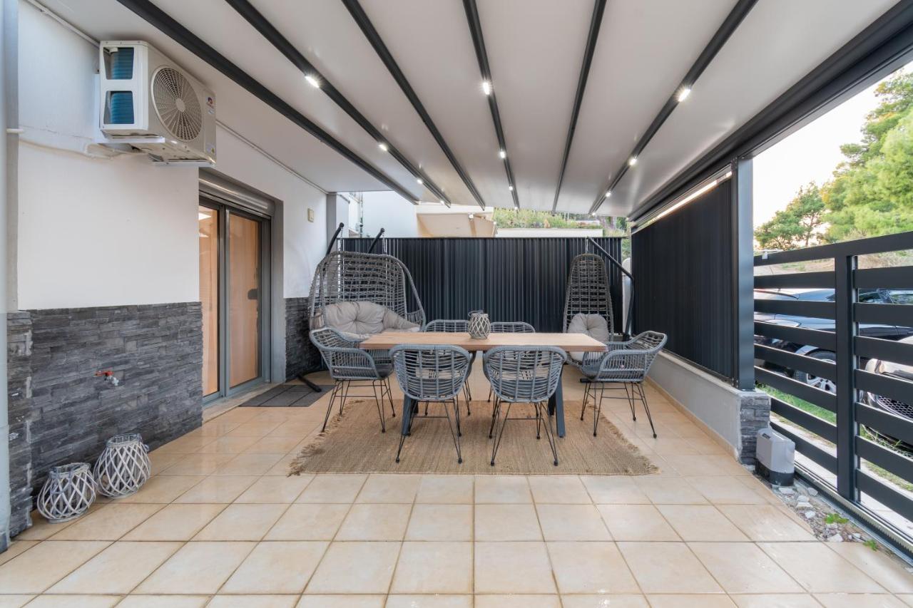 Sithoniars Luxury Ground Floor Apartment With Private Garden Neos Marmaras Dış mekan fotoğraf